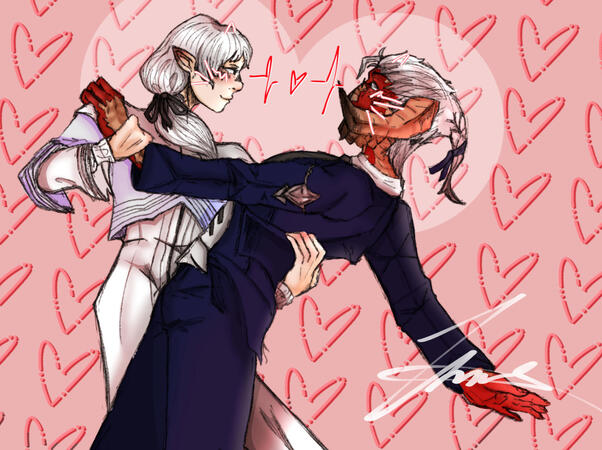 Art trade by @astroharu